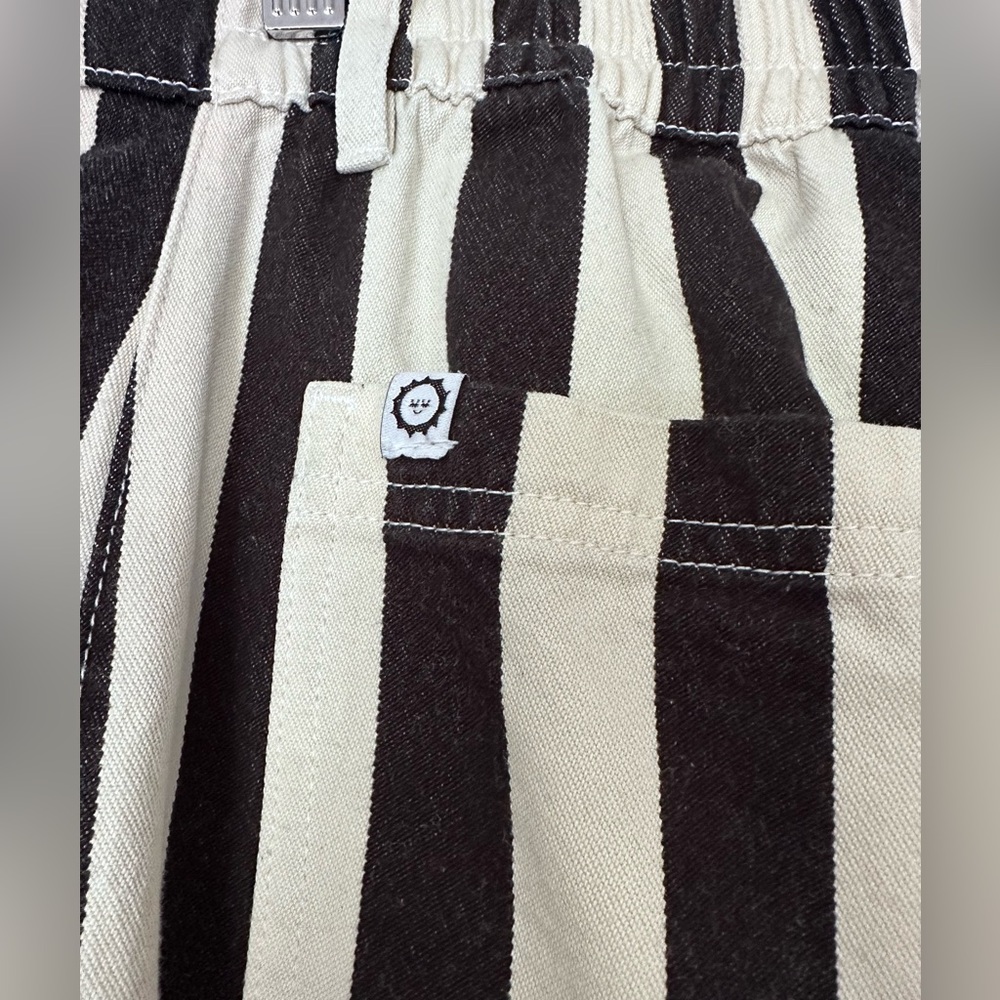 Big Bud Press Black and White Striped Work Pants Size Large - Picture 4 of 11
